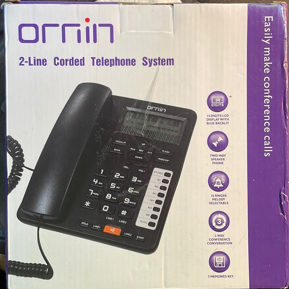 Ormin 2-line telephone